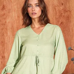 RARE Women Self Design V-Neck Top-picture-24