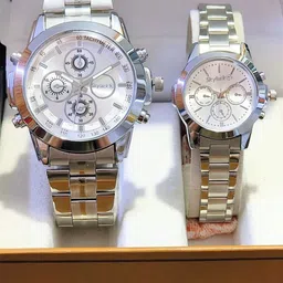 Skylark Unisex Dial & Stainless Steel Bracelet Style Straps Analogue Multi Function Watch-56