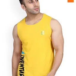 SLOWLORIS Men Pack Of 2 Printed Bio-Wash Combed Cotton Gym Vest-picture-25