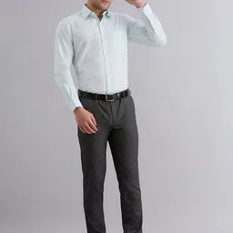 INVICTUS Men India Slim Fit Solid Spread Collar Linen Formal Shirt-image-85