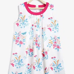 Campana Floral Print A-Line Dress-58