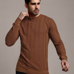 SZN Men Self Design Round Neck Pullover Sweatshirt-image-99