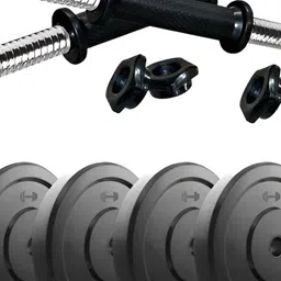 HackerX 4-Pcs Rubber Adjustable Dumbbell Set - 5 kg Each image 1