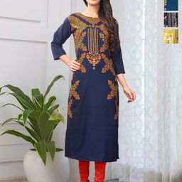 Anouk Rustic Women Pack Of 4 Printed Straight Kurta-picture-48