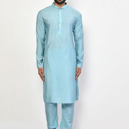 Arihant Rai Sinha Men Regular Pure Silk Kurta with Churidar-image-76