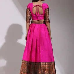 Payu Semi-Stitched Lehenga & Unstitched Blouse With Dupatta image 2