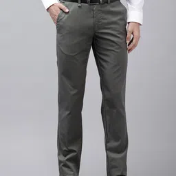 Van Heusen Men Slim Fit Formal Trousers-picture-4