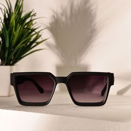LIAN NUR Unisex Square Sunglasses With UV Protected Lens-image-2