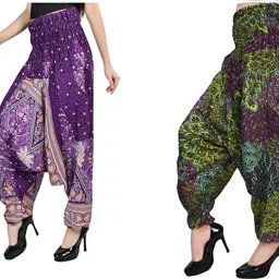 narnari Printed Pure Crepe Women Harem Pants-picture-30
