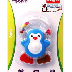 Giggles Penguin Pal Teether Rattle - Blue-41