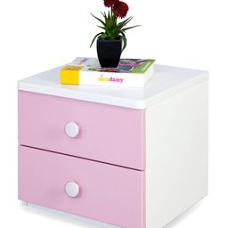 Alex Daisy Wooden Bedside Table - Zest - Pink-image-5