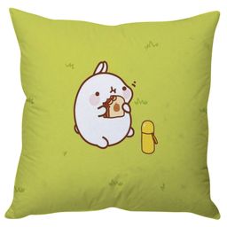 Stybuzz Bunny Eating Sandwich Cushion Cover - Green-image-59