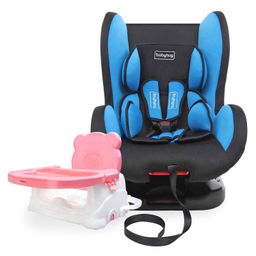 Babyhug Cruise Convertible Reclining Car Seat With Side Impact Protection - Blue & Black AND Babyhug Raise Me Up Baby Booster Seat With Adjustable Food Tray & 3 Point Safety Harness - Pink White-14