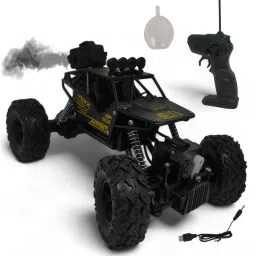 Rock Crawler Black Car 4x4 With Mist Smoke And Monster Truck-30