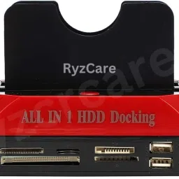 RyzCare All in 1 HDD Docking,2.5''/3.5'' SATA Multi-Function HDD Docking Station 2.5 inch USB 2.0 to IDE SATA Hard Drive 2.5" 3.5" Hard Drive Docking Station-79