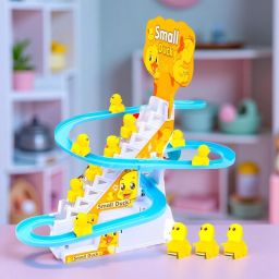 Automatic Duck Slide Toy – Musical Climbing Track with 3 Ducks-image-86