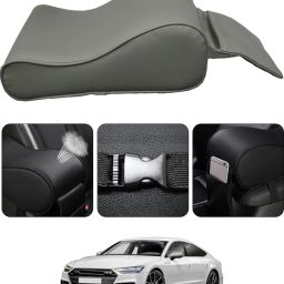 Universal Grey Arm Pain Releif Armrest/Handrest With Phone Holder For Car-224 Car Armrest Cover-image-65
