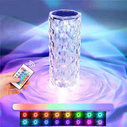 Crystal Diamond Light 16 Color RGB Changing LED Lights USB Remote Night Lamp-image-15