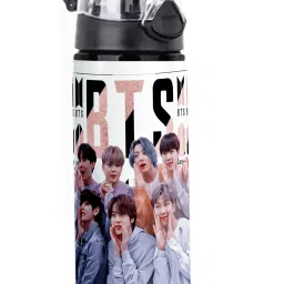 School Bottle| Bts Gift For Girl Sipper Bottle Signature (F07) 750 ml Water Bottle-image-3