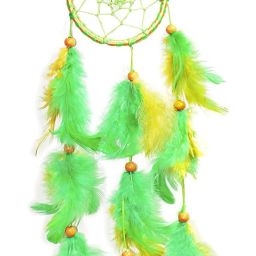 Dream Catcher For Home Decor, Bedroom, Balcony, Car, Positivity, CULTIVATE Feather, Crystal, Wool, Nylon Dream Catcher-image-83