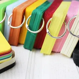 Brightlance 38mm Loose Leaf Binder Ring Key Chain Key Rings Card Ring Stainless Steel (10pc) Manual Ring Binder-26