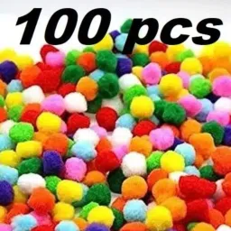 100 Pieces Mixed Colors Balls Pompom Ball Pom Pom-image-33