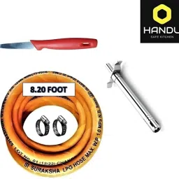 Original 2.5 Meter Gas Pipe With Clump ISI CERTIFIED Hose Pipe-picture-16