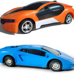 3D Remote Control Car with Lighting Effects Speed Racer RC Car 2-in-1 Set-image-90