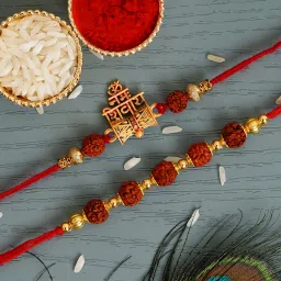 Designer Rakhi Assorted Rakhi Set-image-43