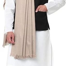 Kasmiri thead Wool Solid Men Shawl-image-55