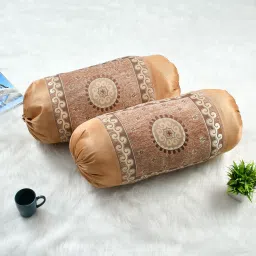 Cotton Floral Bolster Pack of 2-image-29