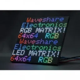 Waveshare Flexible RGB full-color LED matrix panel, adjustable brightness and bendable PCB-13