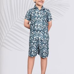 Fabfashion Unisex Blue Clothing Set-image-84