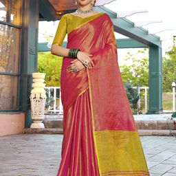 Anouk Rustic Solid Zari Tissue Saree-28