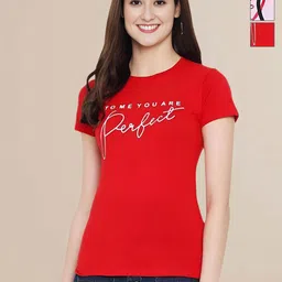 Mast & Harbour Women Typography 3 Printed Applique T-shirt-picture-12
