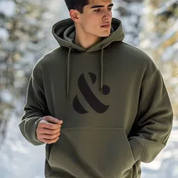 NOBERO Men Printed Hooded Sweatshirt-41