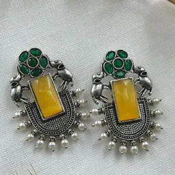 NAMAN ARTS Contemporary Studs Earrings-picture-42