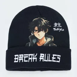 max Boys Printed Beanie-37
