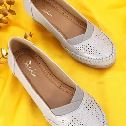 Padchin Women Perforations Loafers-35