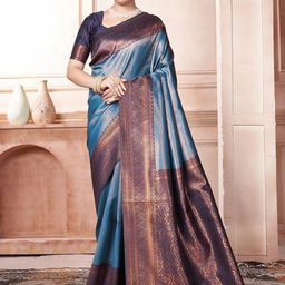Mitera Woven Design Zari Kanjeevaram Saree-image-70