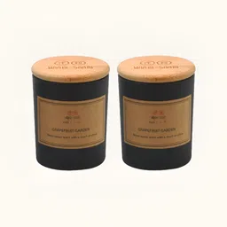 WAABI - SAABI Tan 2 Pieces Grapefruit Jar Candles-image-33