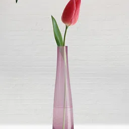 NATURALLY YOURS Maroon Glass Flower Vase-image-28