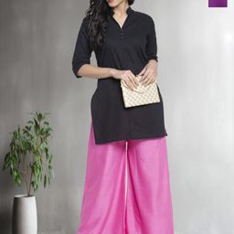 Jinfo Women 2 Flared Knitted Ethnic Palazzos-image-66