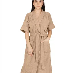 RANGOLI Noble Pure Cotton 400 GSM BathRobe-17