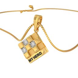 Joyalukkas Women 22KT Gold Sparkly Glazing Pendant-picture-0