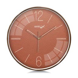 RANDOM Brown & Rust Textured Contemporary Wall Clock-picture-36