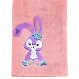 Cotton Bolls Textiles Peach Bunny Bliss Microfiber Bath Towel-image-95
