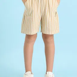 U.S. Polo Assn. Kids Boys Striped Regular Fit Cotton Shorts-30