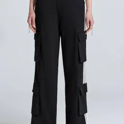dolsia Women Striped High-Rise Cargos Trousers-picture-22