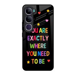 QRIOH Conversational Printed Vivo Y300 5G Back Case Mobile Accessories-image-74